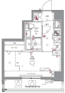 ユリカロゼAZ亀戸Ⅱ【4階】の間取り
