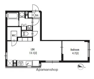 LAPULE目黒柿の木坂【1階】の間取り
