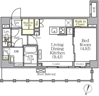 ARKMARK世田谷砧【5階】の間取り