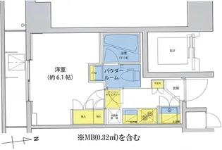 アジールコート北品川【3階】の間取り
