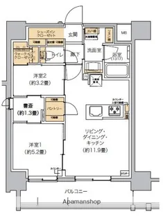 リビオメゾン芝浦【2階】の間取り