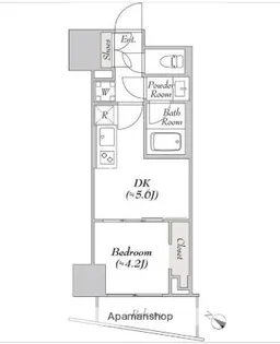 ルミーク北品川【301号室】の間取り