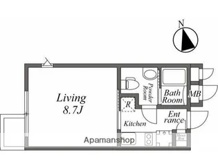 ARISTO白金高輪【3階】の間取り