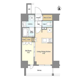 HF大森レジデンス【4階】の間取り