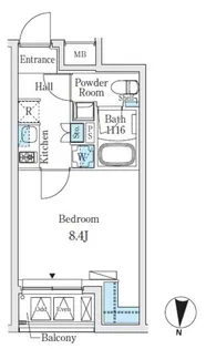 SOLASIARESIDENCE亀戸【4階】の間取り