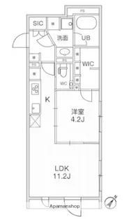 REVERESIDENCE目黒【4階】の間取り