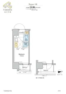TOMORE品川中延【11階】の間取り