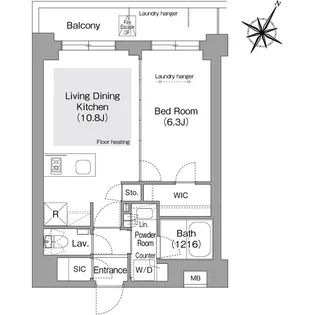 コンフォリア・リヴ文京護国寺【3階】の間取り