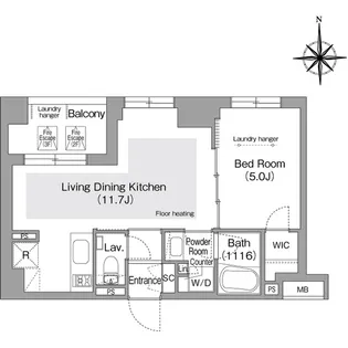 コンフォリア・リヴ文京護国寺【3階】の間取り