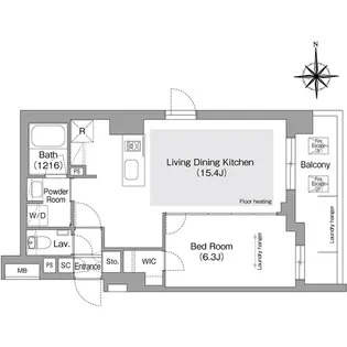 コンフォリア・リヴ文京護国寺【1階】の間取り