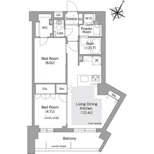 コンフォリア・リヴ文京護国寺【-1階】の間取り