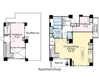 グランシーナ目白台【4階】の間取り