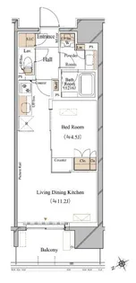 ブランシエスタ浅草蔵前【6階】の間取り