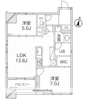 GRAN PASEO明大前【6階】の間取り