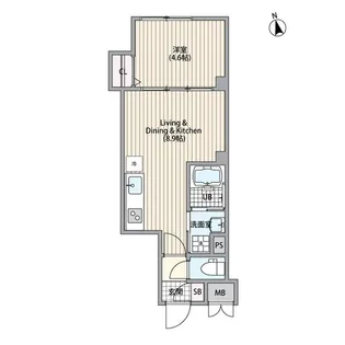 エルファーロ恵比寿【1階】の間取り
