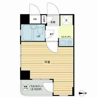 ライオンズマンション武蔵新城駅前【2階】の間取り