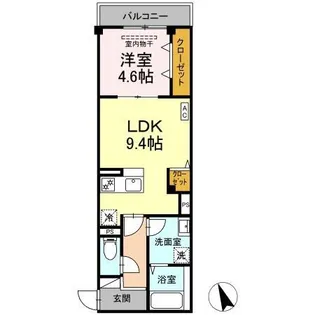 SKEY RESIDENCE塚越(スカイエレジデンスツカゴシ)【5階】の間取り