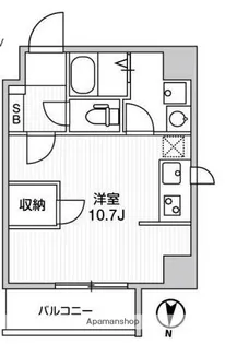 LUNIQ亀戸【6階】の間取り
