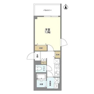 ウェルスクエア笹塚Ⅱ【4階】の間取り