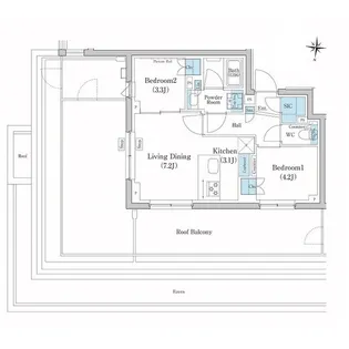 スタイリオ池上SOUTH【4階】の間取り