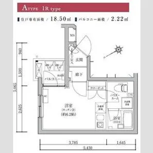 VERXEED STAIR鶴見市場駅前【2階】の間取り