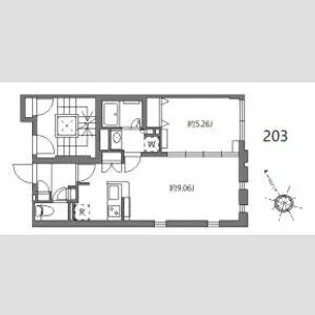 ザハウス祐天寺【2階】の間取り