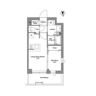 コンフォリア戸越公園【4階】の間取り