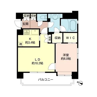 ファミール西麻布ベルファース【8階】の間取り