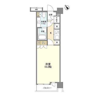 クインテット恵比寿【4階】の間取り