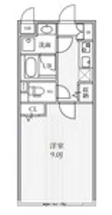 THE PALMS大島【3階】の間取り