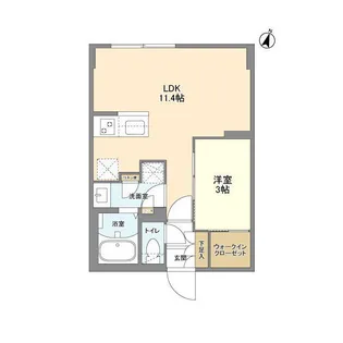ウェルスクエア駒場東大前【3階】の間取り