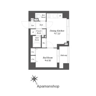 ブランシエスタ品川大井町パークエッジ【1階】の間取り