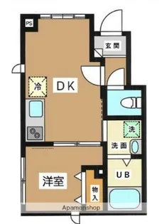 ウィステリア東雪谷【1階】の間取り