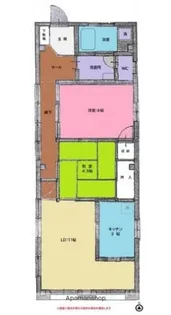 南品川185ビルB【3F号室】の間取り