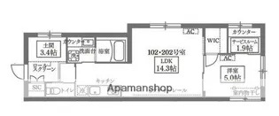 COCOCUBE GRANDE学芸大学【1階】の間取り