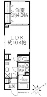 クリオラモード水天宮前【1階】の間取り