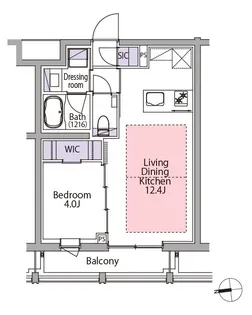 イプセ白金台【2階】の間取り