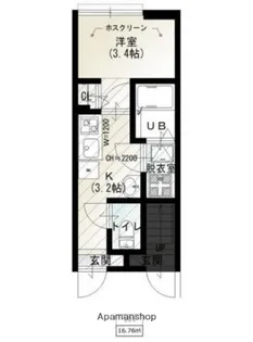 ソルナクレイシア荏原町【1階】の間取り