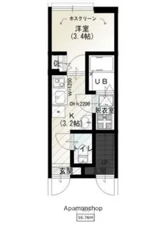 ソルナクレイシア荏原町【1階】の間取り
