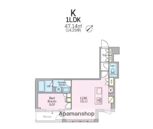 クレストコート旗の台【2階】の間取り