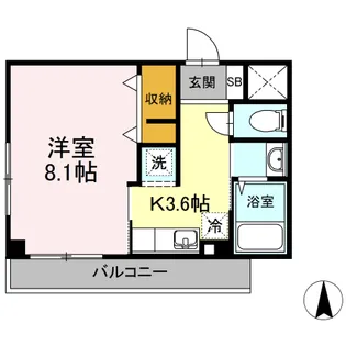 フェアリーガーデン亀戸【2階】の間取り