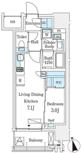 シーズンフラッツ浅草六丁目【5階】の間取り
