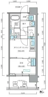 パークアクシス新大橋【6階】の間取り
