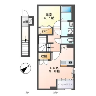 Y’S・LIEN【2階】の間取り
