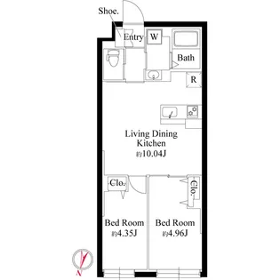 グランパセオ大岡山【1階】の間取り