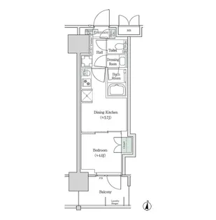ブルックサイドレジデンス木場【9階】の間取り