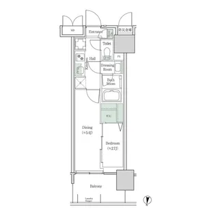 ブルックサイドレジデンス木場【4階】の間取り