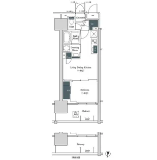 ブルックサイドレジデンス木場【2階】の間取り
