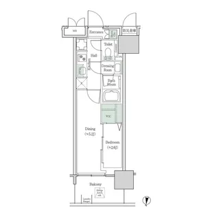 ブルックサイドレジデンス木場【3階】の間取り