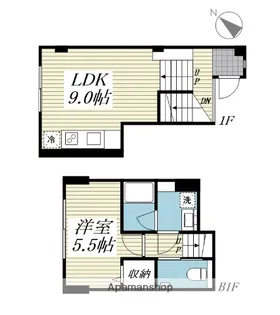 サリースマイル参番館【1階】の間取り